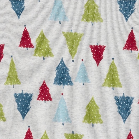 Carter’s Christmas Trees Baby Pajamas Size 12 Months NEW - Picture 7 of 7